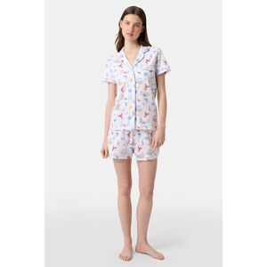 Roller Rabbit Catch of the Day Polo Pajamas Size SRED / S
